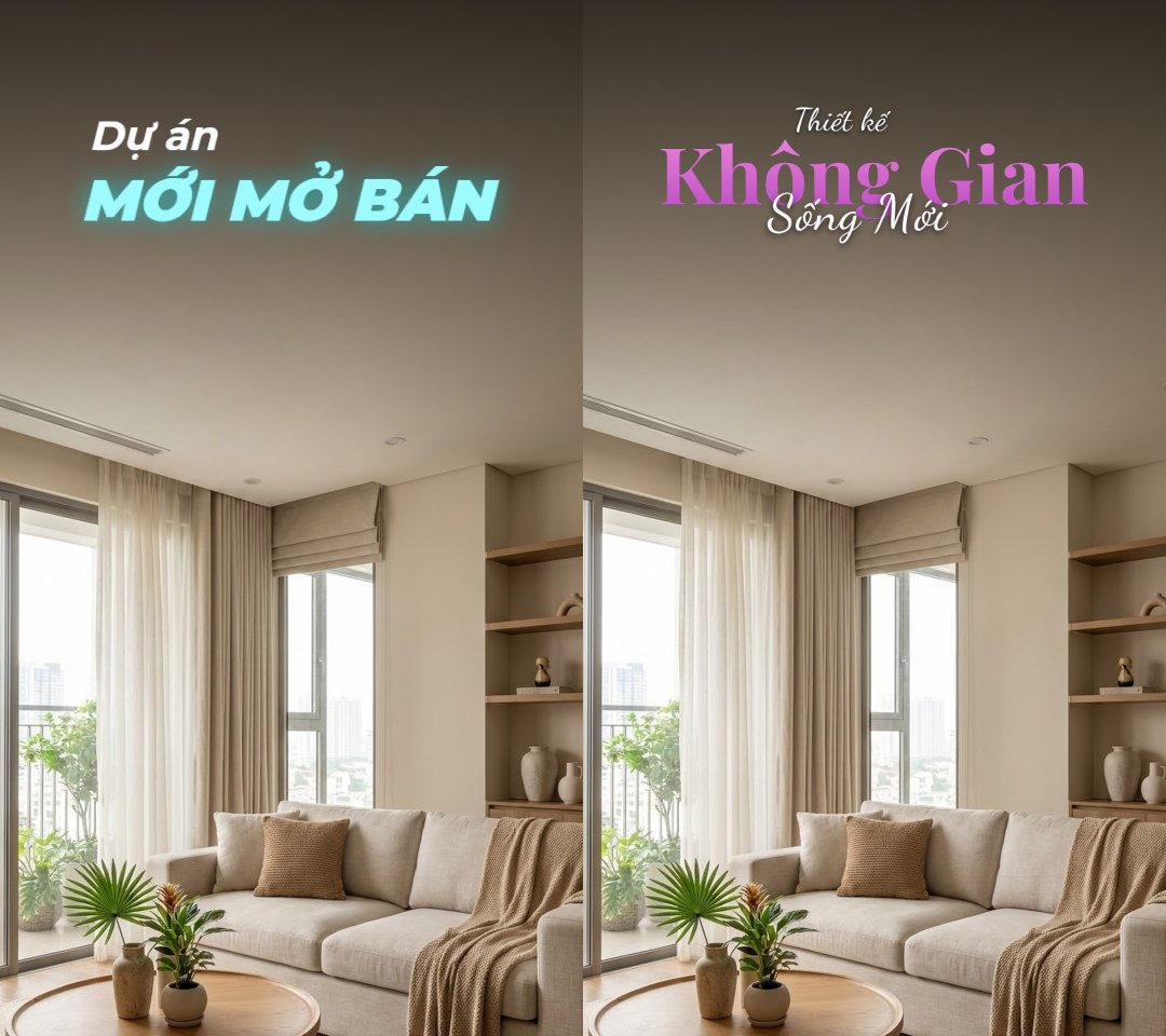 Chữ động Bất động sản ghép lên cảnh video
